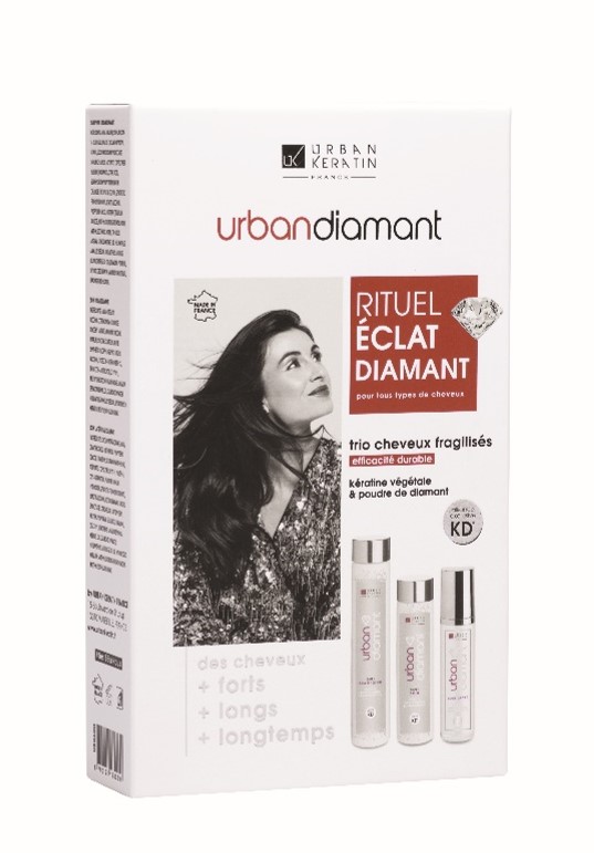 Queen's Cosmetics Marseille - Urban keratin - COFFRET DIAMANT SHP + SOIN +SOIN LACTÉ 250 ML UEBA