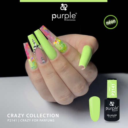 Queen's Cosmetics Marseille - Purple - GEL POLISH CRAZY FOR PARFUMS P2141 PURPLE