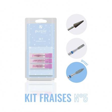 Queen's Cosmetics Marseille - Purple - KIT DE FRAISES N°5 : 2 EMBOUTS + 1 OFFERT - PURPLE