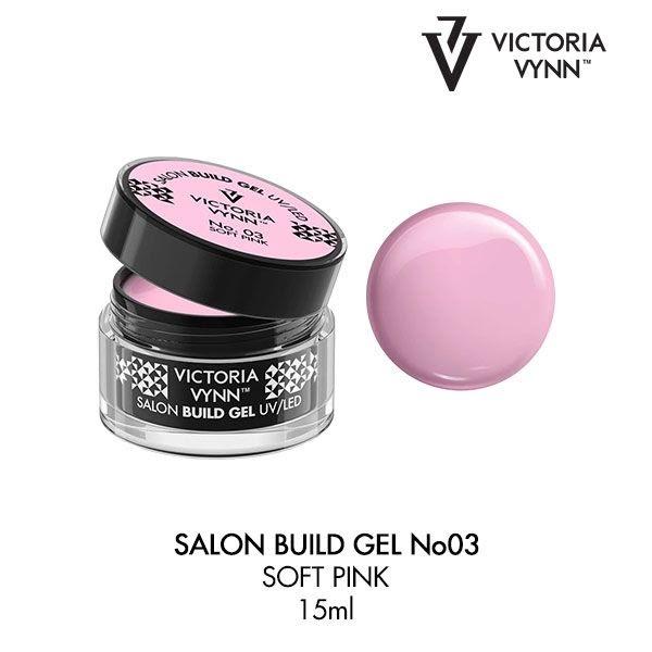 Queen's Cosmetics Marseille - Victoria vynn - BUILD GEL N°3 - SOFT PINK  200 ML VICTORIA VYNN