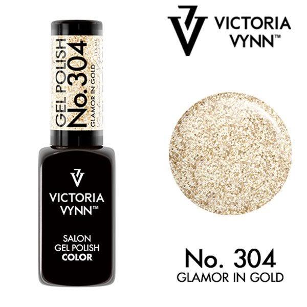 Queen's Cosmetics Marseille - Victoria vynn - GEL POLISH N°304 GLAMOR IN GOLD  VICTORIA VYNN