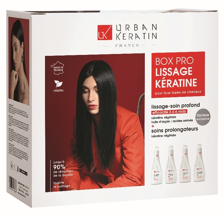 Queen's Cosmetics Marseille - Urban keratin - BOX LISSAGE UK KIT 400ML
