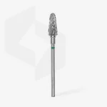 Queen's Cosmetics Marseille - Staleks pro - Embout en carbure pour les ongles "Tronconique" Vert 6/14 MM STALEKS PRO