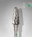 Queen's Cosmetics Marseille - Staleks pro - Embout en carbure pour les ongles "Tronconique" Vert 6/14 MM STALEKS PRO