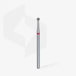 Queen's Cosmetics Marseille - Staleks pro - Embout diamant pour les ongles "Boule" Rouge 2.5 MM STALEKS PRO
