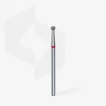 Queen's Cosmetics Marseille - Staleks pro - Embout diamant pour les ongles "Boule" Rouge 2.7MM STALEKS PRO