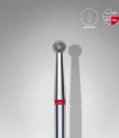Queen's Cosmetics Marseille - Staleks pro - Embout diamant pour les ongles "Boule" Rouge 2.7MM STALEKS PRO