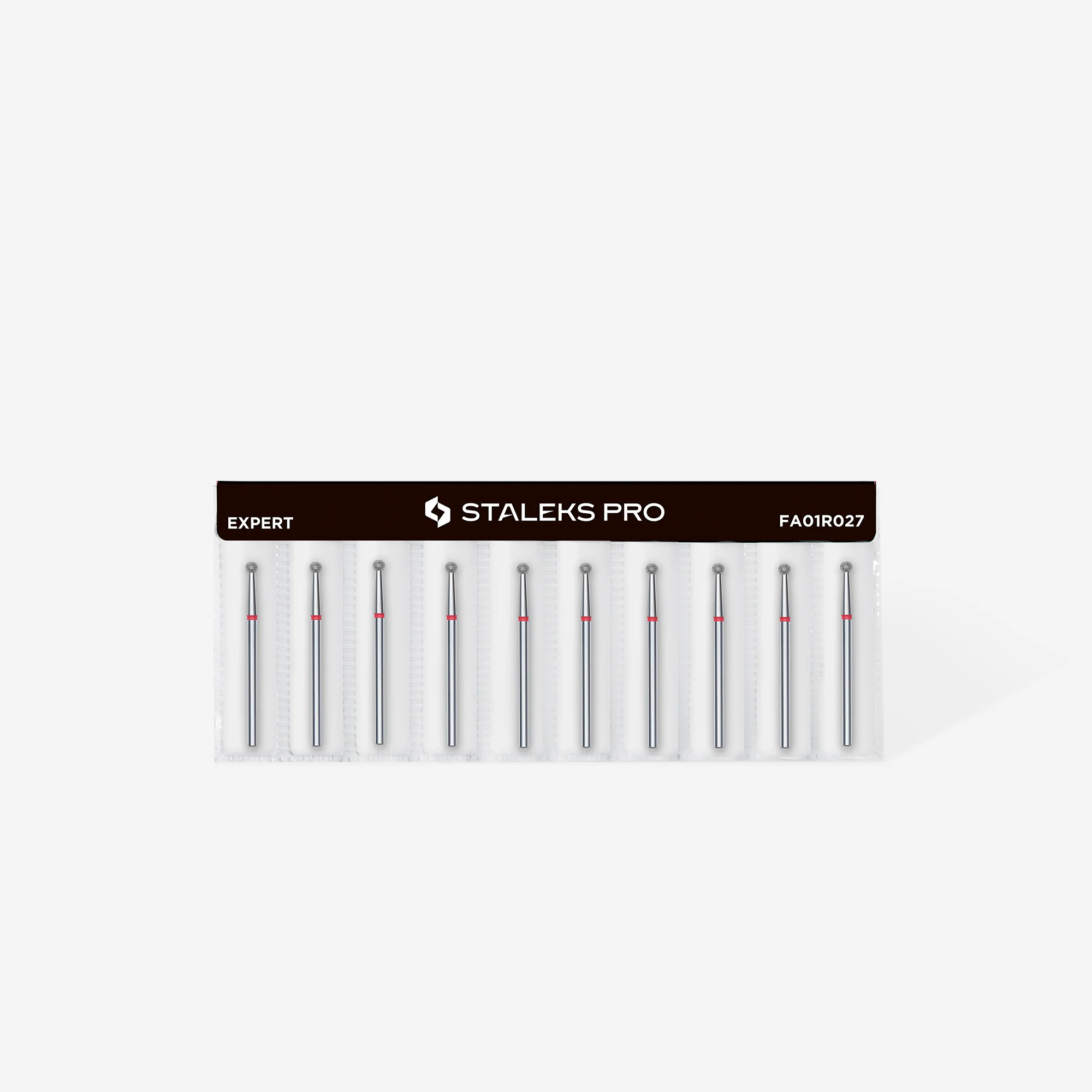 Queen's Cosmetics Marseille - Staleks pro - Embout diamant pour les ongles "Boule" Rouge 2.7MM STALEKS PRO