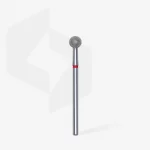 Queen's Cosmetics Marseille - Staleks pro - Embout diamant pour les ongles "Boule" Rouge 5 MM STALEKS PRO
