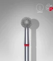 Queen's Cosmetics Marseille - Staleks pro - Embout diamant pour les ongles "Boule" Rouge 5 MM STALEKS PRO