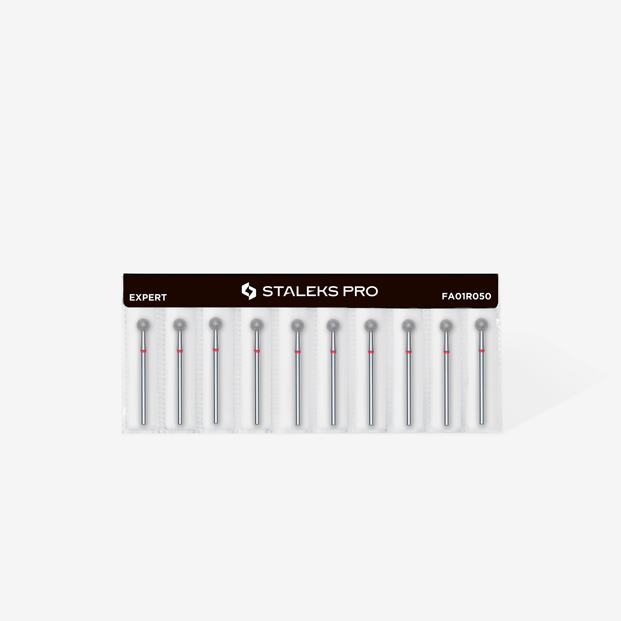 Queen's Cosmetics Marseille - Staleks pro - Embout diamant pour les ongles "Boule" Rouge 5 MM STALEKS PRO