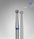 Queen's Cosmetics Marseille - Staleks pro - Embout diamant pour les ongles "Boule" Bleu 2.5 MM STALEKS PRO