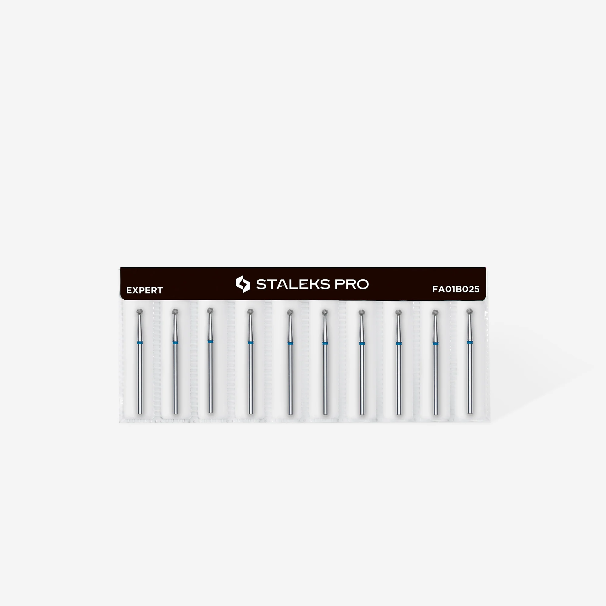 Queen's Cosmetics Marseille - Staleks pro - Embout diamant pour les ongles "Boule" Bleu 2.5 MM STALEKS PRO