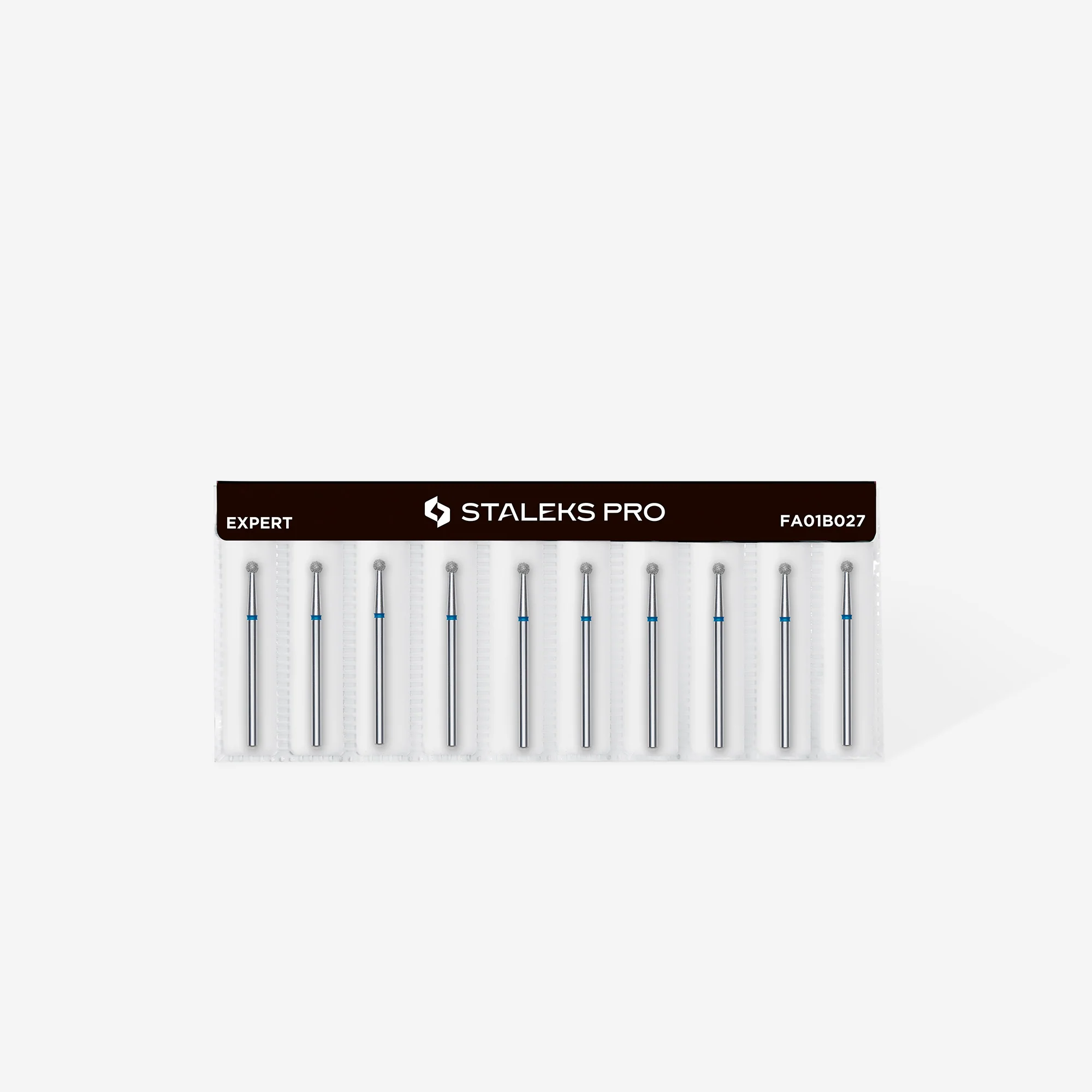Queen's Cosmetics Marseille - Staleks pro - Embout diamant pour les ongles "Boule" Bleu 2.7 MM STALEKS PRO