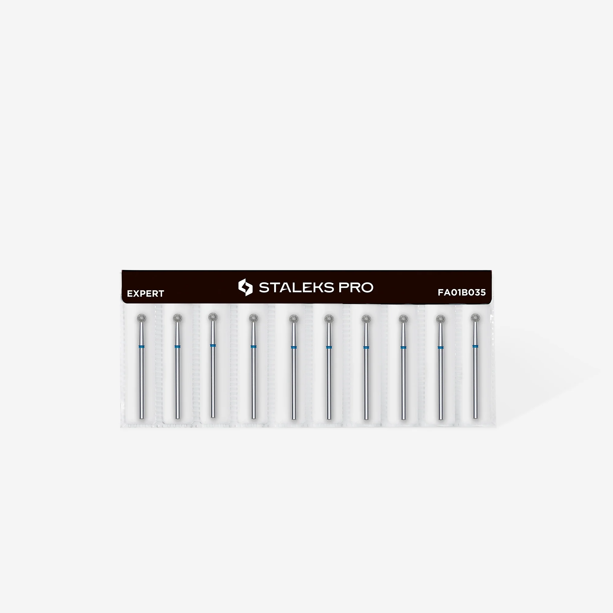 Queen's Cosmetics Marseille - Staleks pro - Embout diamant pour les ongles "Boule" Bleu 3.5 MM STALEKS PRO