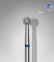 Queen's Cosmetics Marseille - Staleks pro - Embout diamant pour les ongles "Boule" Bleu 4 MM STALEKS PRO