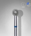 Queen's Cosmetics Marseille - Staleks pro - Embout diamant pour les ongles "Boule" Bleu 5 MM STALEKS PRO