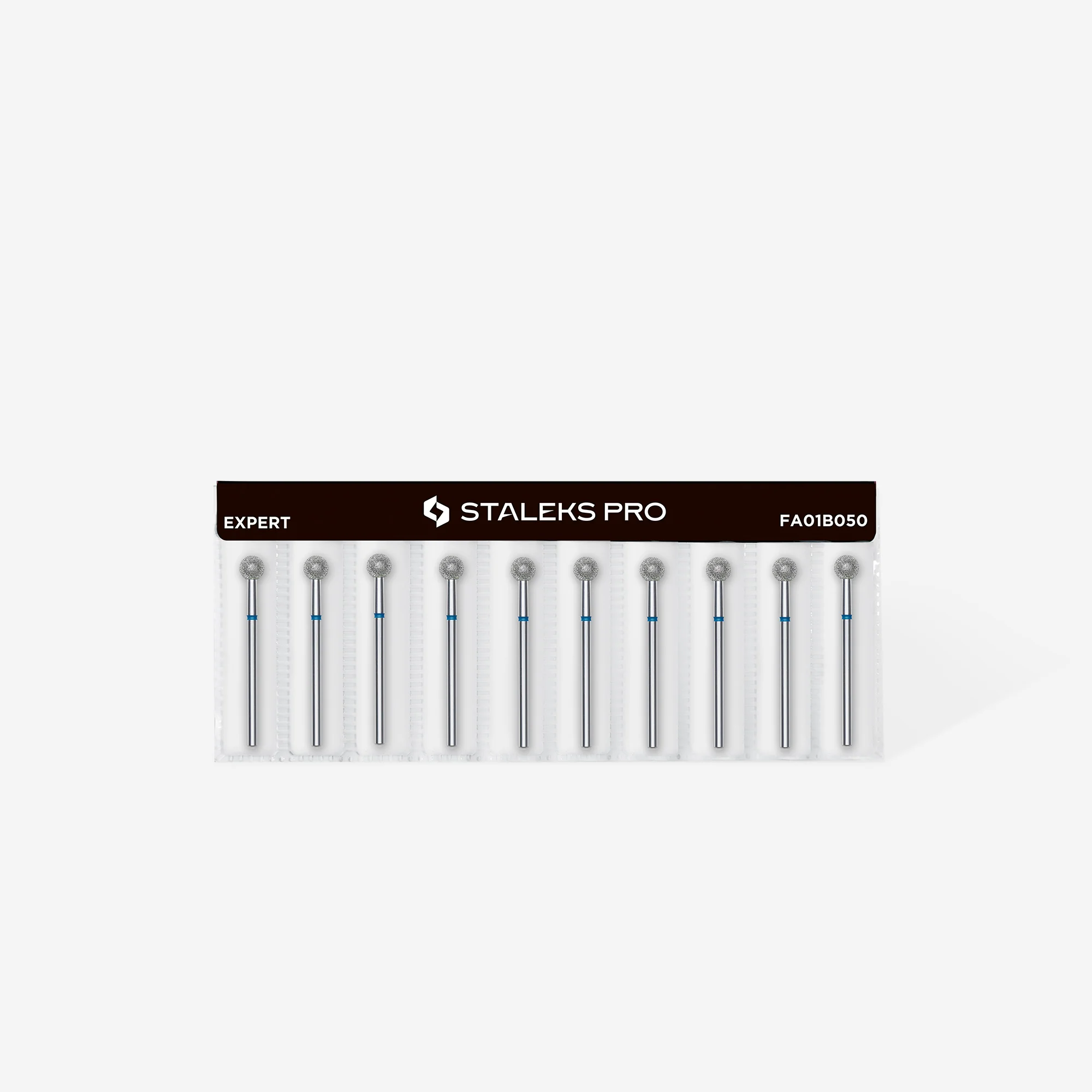Queen's Cosmetics Marseille - Staleks pro - Embout diamant pour les ongles "Boule" Bleu 5 MM STALEKS PRO