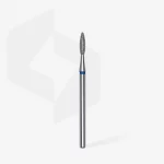 Queen's Cosmetics Marseille - Staleks pro - Embout diamant pour les ongles "Flamme" Bleu 2.1/8 MM STALEKS PRO