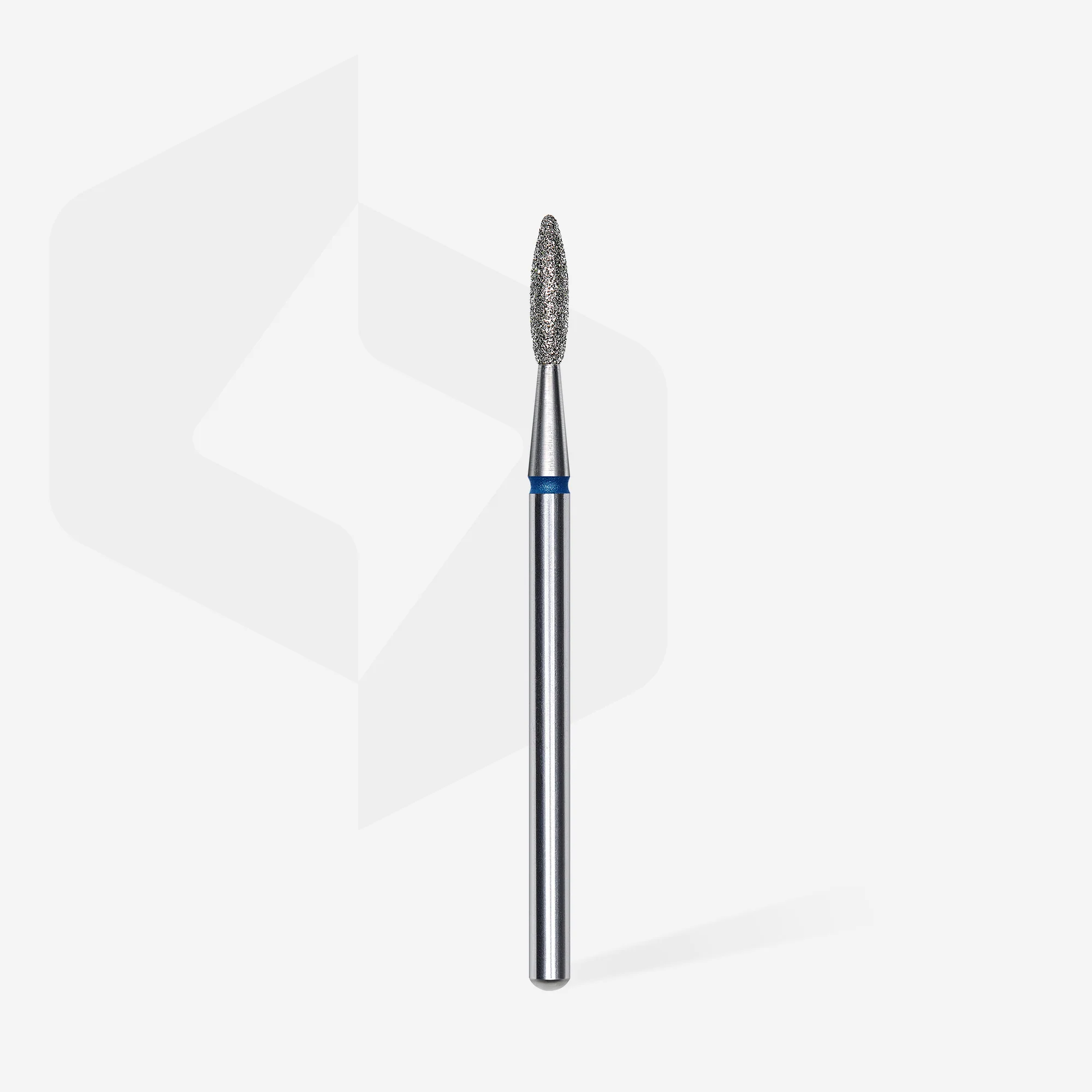 Queen's Cosmetics Marseille - Staleks pro - Embout diamant pour les ongles "Flamme" Bleu 2.1/8 MM STALEKS PRO