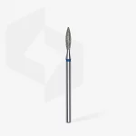 Queen's Cosmetics Marseille - Staleks pro - Embout diamant pour les ongles "Flamme" Bleu 2.3/10 MM STALEKS PRO