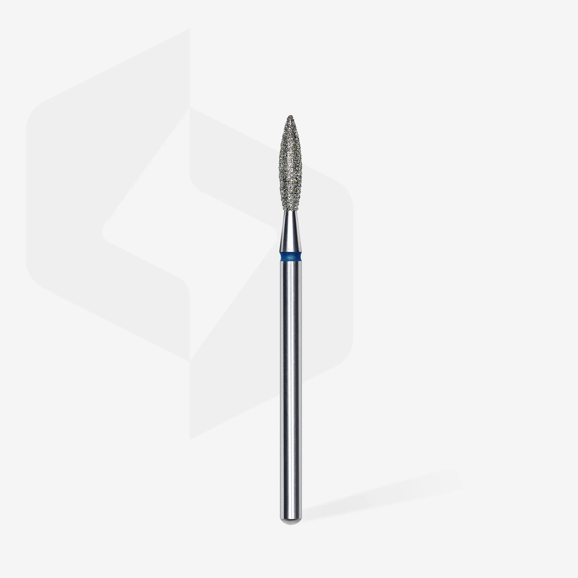 Queen's Cosmetics Marseille - Staleks pro - Embout diamant pour les ongles "Flamme" Bleu 2.3/10 MM STALEKS PRO