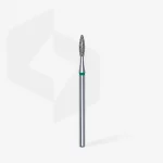 Queen's Cosmetics Marseille - Staleks pro - Embout diamant pour les ongles "Flamme" Vert 2.1/8 MM STALEKS PRO