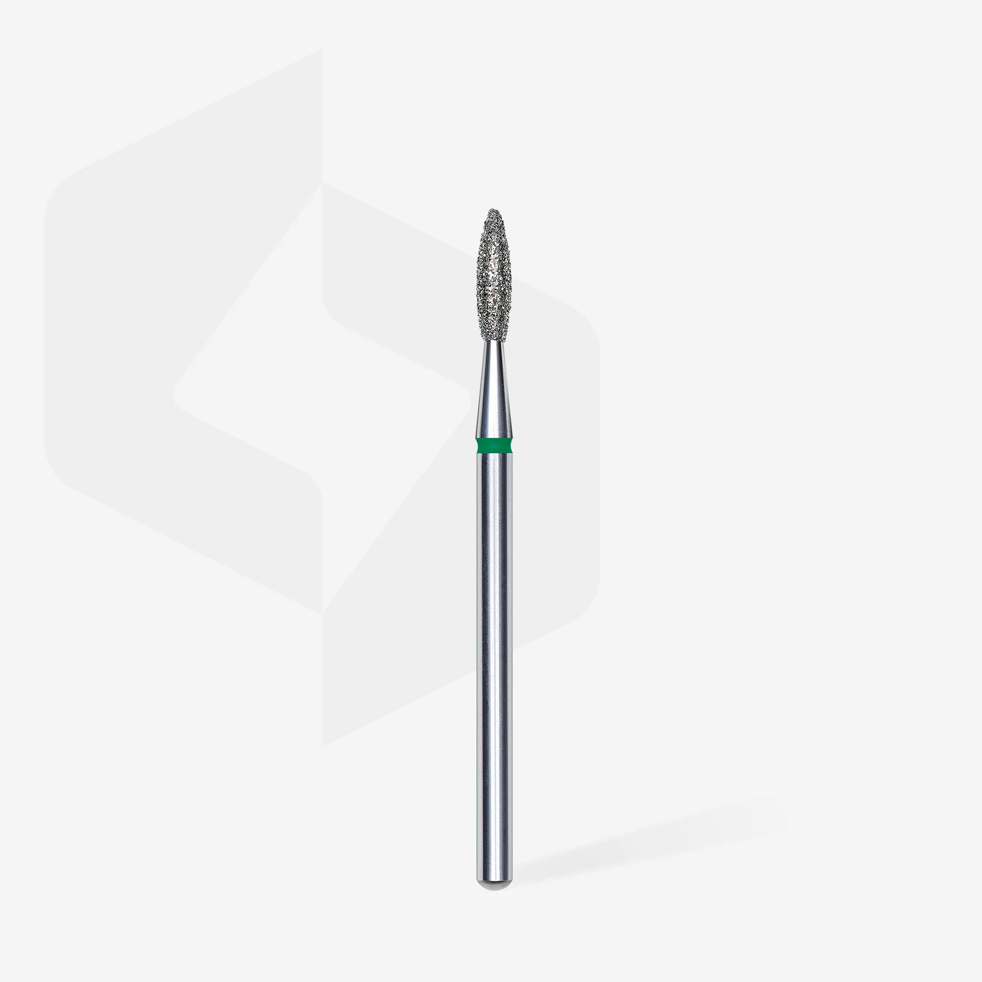 Queen's Cosmetics Marseille - Staleks pro - Embout diamant pour les ongles "Flamme" Vert 2.1/8 MM STALEKS PRO