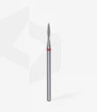 Queen's Cosmetics Marseille - Staleks pro - Embout diamant pour les ongles "Flamme pointue" Rouge 1.6/8 MM STALEKS PRO