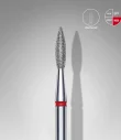Queen's Cosmetics Marseille - Staleks pro - Embout diamant pour les ongles "Flamme" Rouge 2.1/8 MM STALEKS PRO