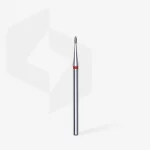 Queen's Cosmetics Marseille - Staleks pro - Embout diamant pour les ongles "Bourgeon" Rouge 1.2/3 MM STALEKS PRO