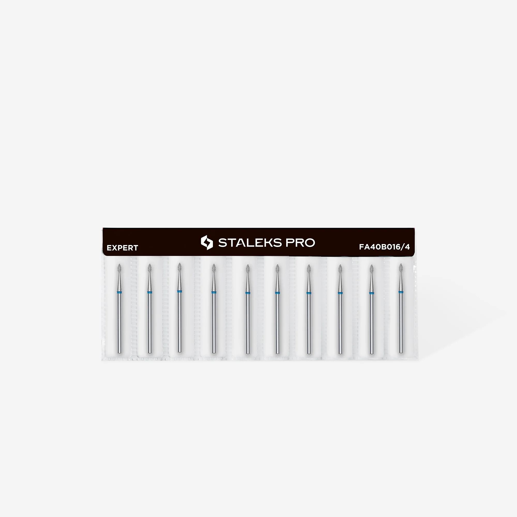 Queen's Cosmetics Marseille - Staleks pro - Embout diamant pour les ongles "Goutte" Bleu 1.6/4 MM STALEKS PRO