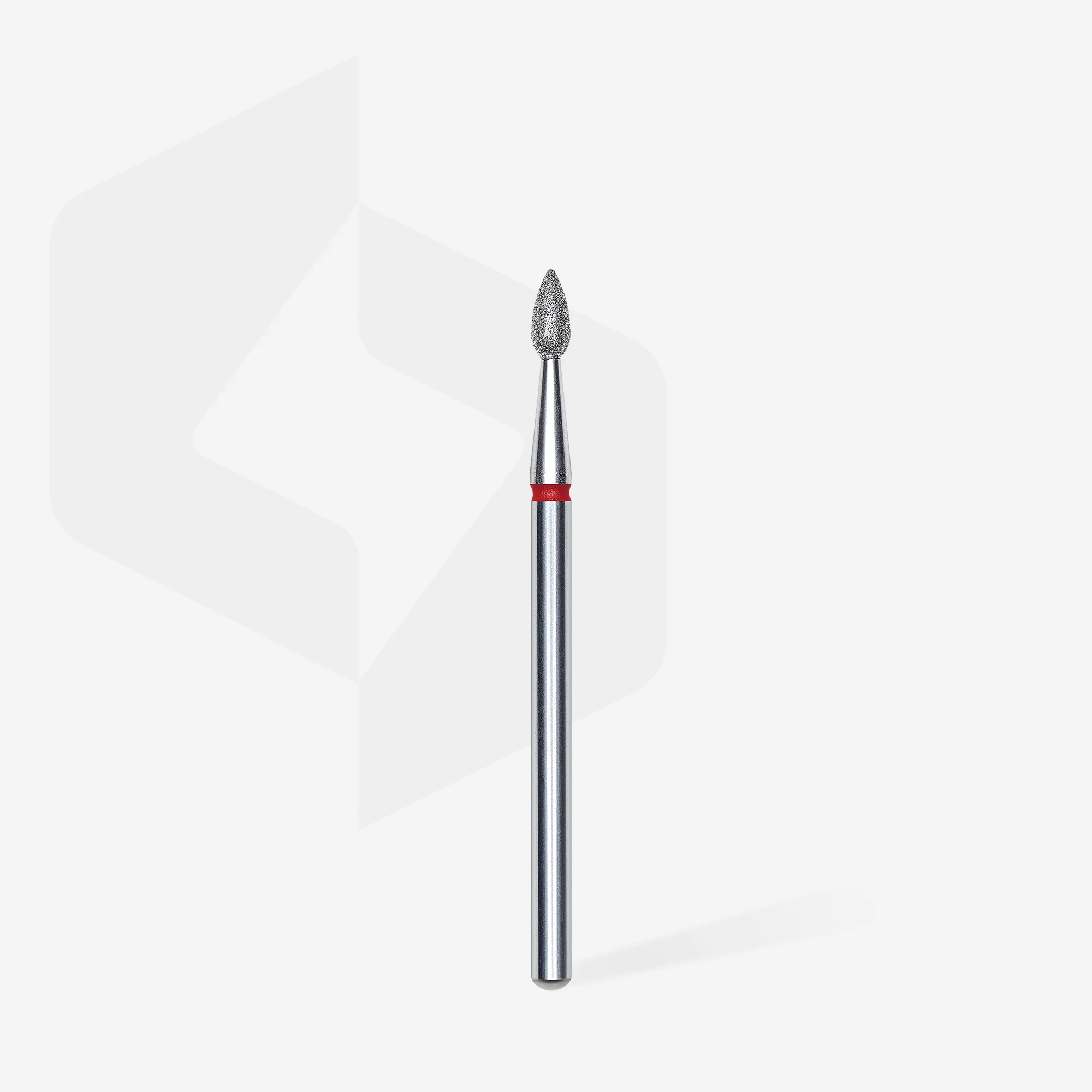 Queen's Cosmetics Marseille - Staleks pro - Embout diamant pour les ongles "Goutte" Rouge 1.3/5 MM STALEKS PRO