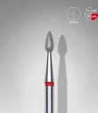 Queen's Cosmetics Marseille - Staleks pro - Embout diamant pour les ongles "Goutte" Rouge 1.3/5 MM STALEKS PRO