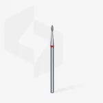 Queen's Cosmetics Marseille - Staleks pro - Embout diamant pour les ongles "Goutte" Rouge 1.6/4 MM STALEKS PRO
