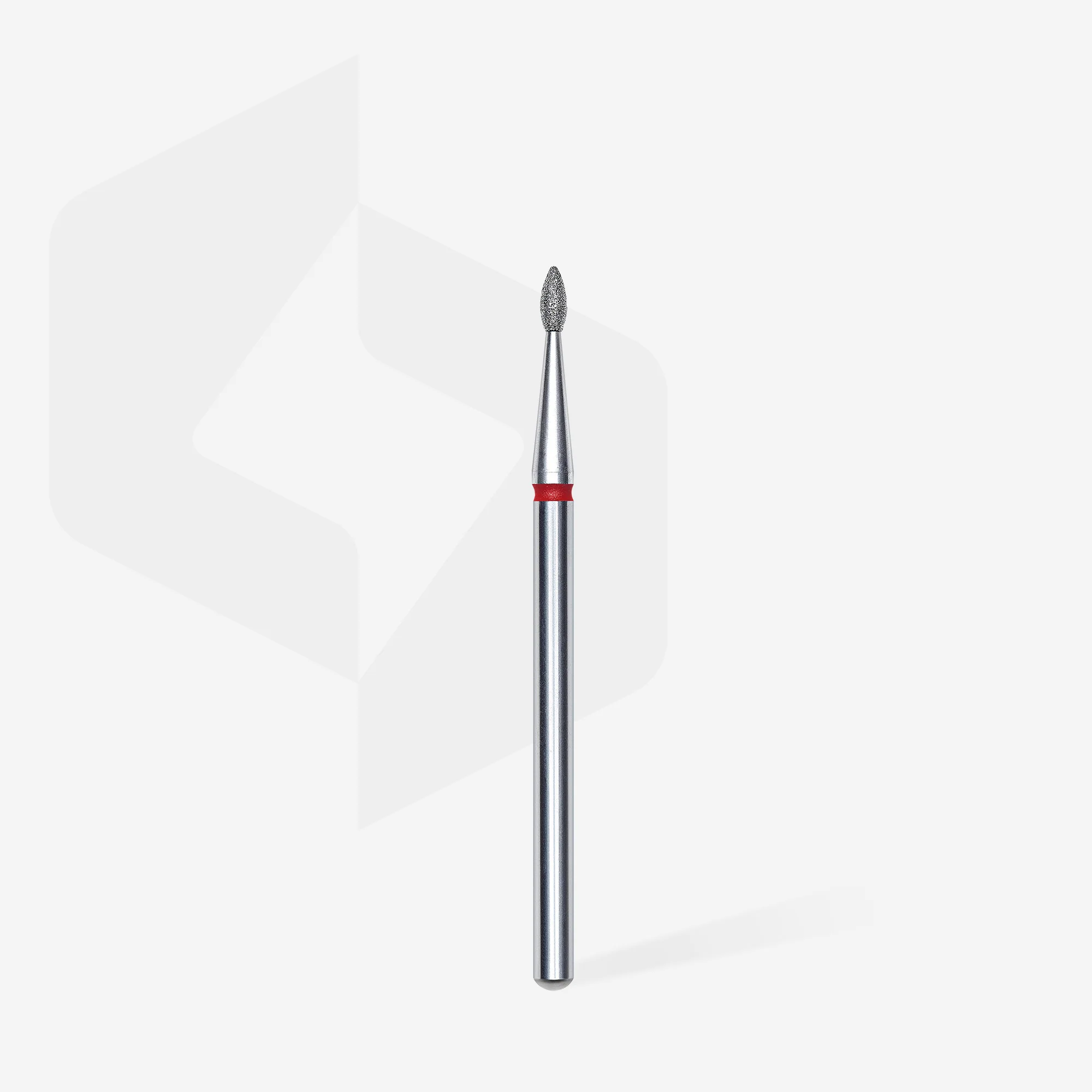 Queen's Cosmetics Marseille - Staleks pro - Embout diamant pour les ongles "Goutte" Rouge 1.6/4 MM STALEKS PRO