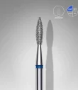 Queen's Cosmetics Marseille - Staleks pro - Embout diamant pour les ongles "Flamme pointue" Bleu 2.1/8 MM STALEKS PRO
