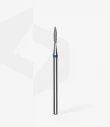 Queen's Cosmetics Marseille - Staleks pro - Embout diamant pour les ongles "Flamme pointue" Bleu 1.6/8 MM STALEKS PRO