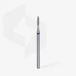 Queen's Cosmetics Marseille - Staleks pro - Embout diamant pour les ongles "Flamme pointue" Bleu 1.6/8 MM STALEKS PRO