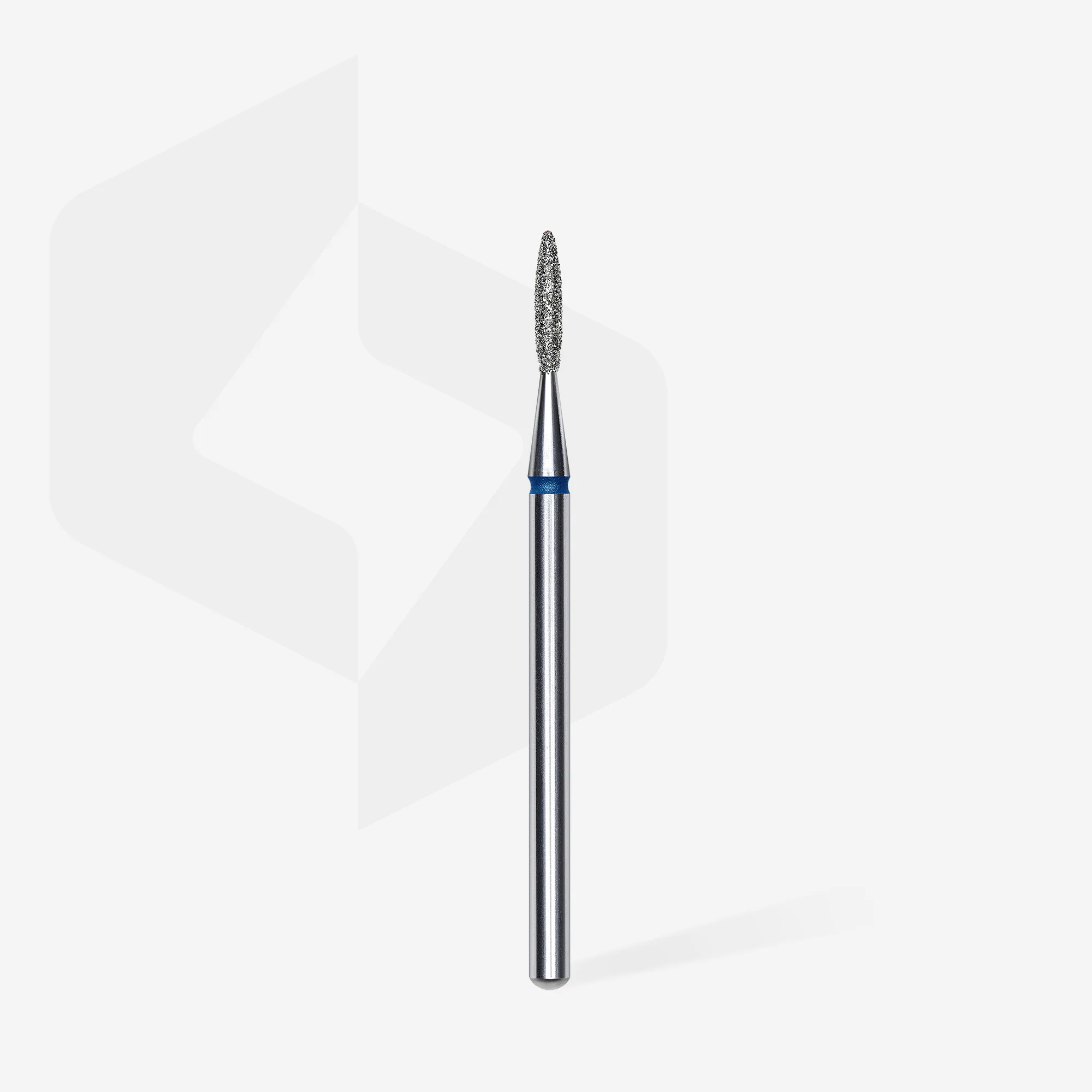 Queen's Cosmetics Marseille - Staleks pro - Embout diamant pour les ongles "Flamme pointue" Bleu 1.6/8 MM STALEKS PRO