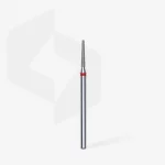Queen's Cosmetics Marseille - Staleks pro - Embout diamant pour les ongles "Tronconique" Rouge 1.6/10 MM STALEKS PRO