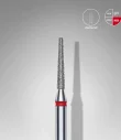 Queen's Cosmetics Marseille - Staleks pro - Embout diamant pour les ongles "Tronconique" Rouge 1.6/10 MM STALEKS PRO