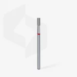 Queen's Cosmetics Marseille - Staleks pro - Embout diamant pour les ongles "Cylindre" Rouge 2.5/6 MM STALEKS PRO