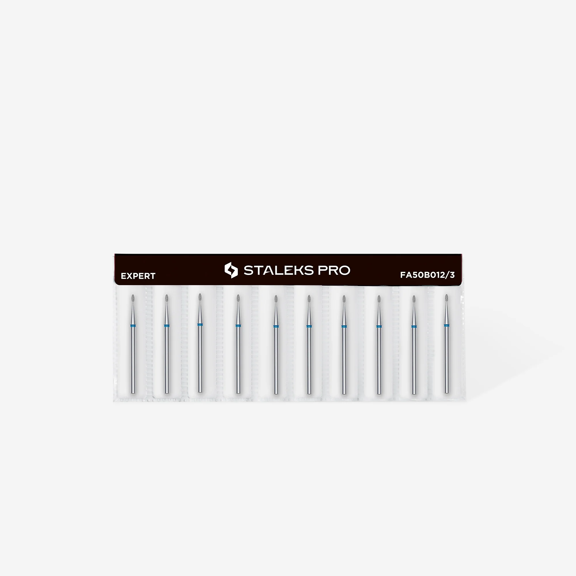 Queen's Cosmetics Marseille - Staleks pro - Embout diamant pour les ongles "Bourgeon" Bleu 1.2/3 MM STALEKS PRO