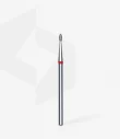 Queen's Cosmetics Marseille - Staleks pro - Embout diamant pour les ongles "Bourgeon" Rouge 1.6/3.4 MM STALEKS PRO