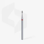 Queen's Cosmetics Marseille - Staleks pro - Embout diamant pour les ongles "Bourgeon" Rouge 1.6/3.4 MM STALEKS PRO