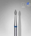Queen's Cosmetics Marseille - Staleks pro - Embout diamant pour les ongles "Bourgeon pointu" Bleu 1.8/4 MM STALEKS PRO