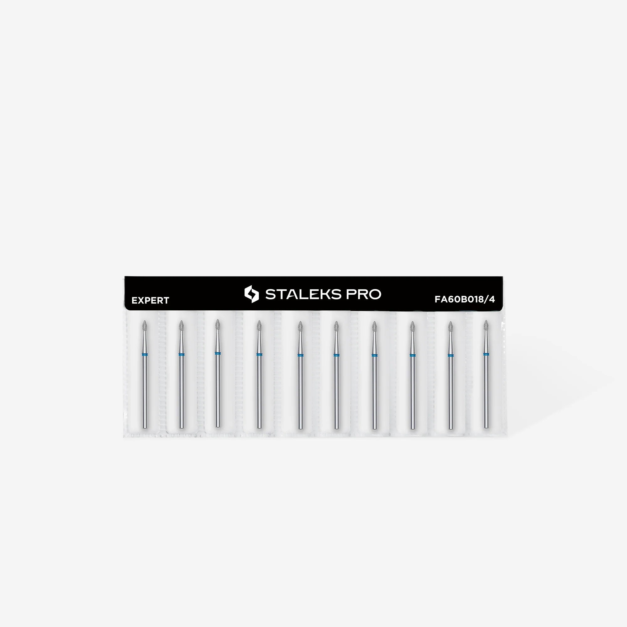 Queen's Cosmetics Marseille - Staleks pro - Embout diamant pour les ongles "Bourgeon pointu" Bleu 1.8/4 MM STALEKS PRO