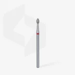 Queen's Cosmetics Marseille - Staleks pro - Embout diamant pour les ongles "Bourgeon pointu" Rouge 2.5/4.5 MM STALEKS PRO