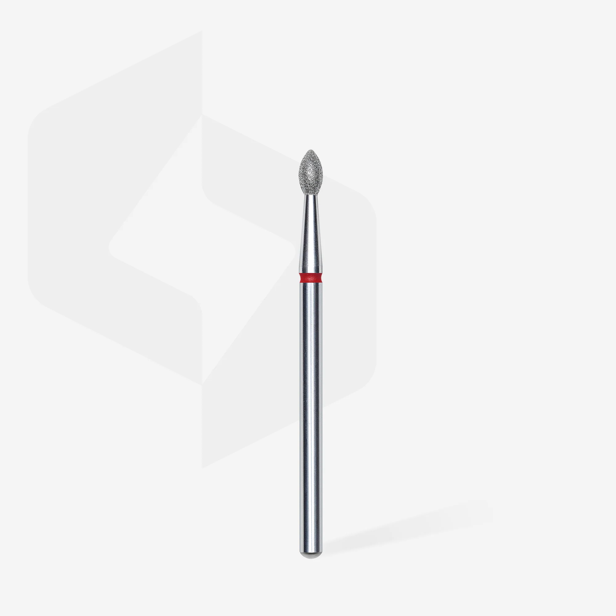 Queen's Cosmetics Marseille - Staleks pro - Embout diamant pour les ongles "Bourgeon pointu" Rouge 2.5/4.5 MM STALEKS PRO